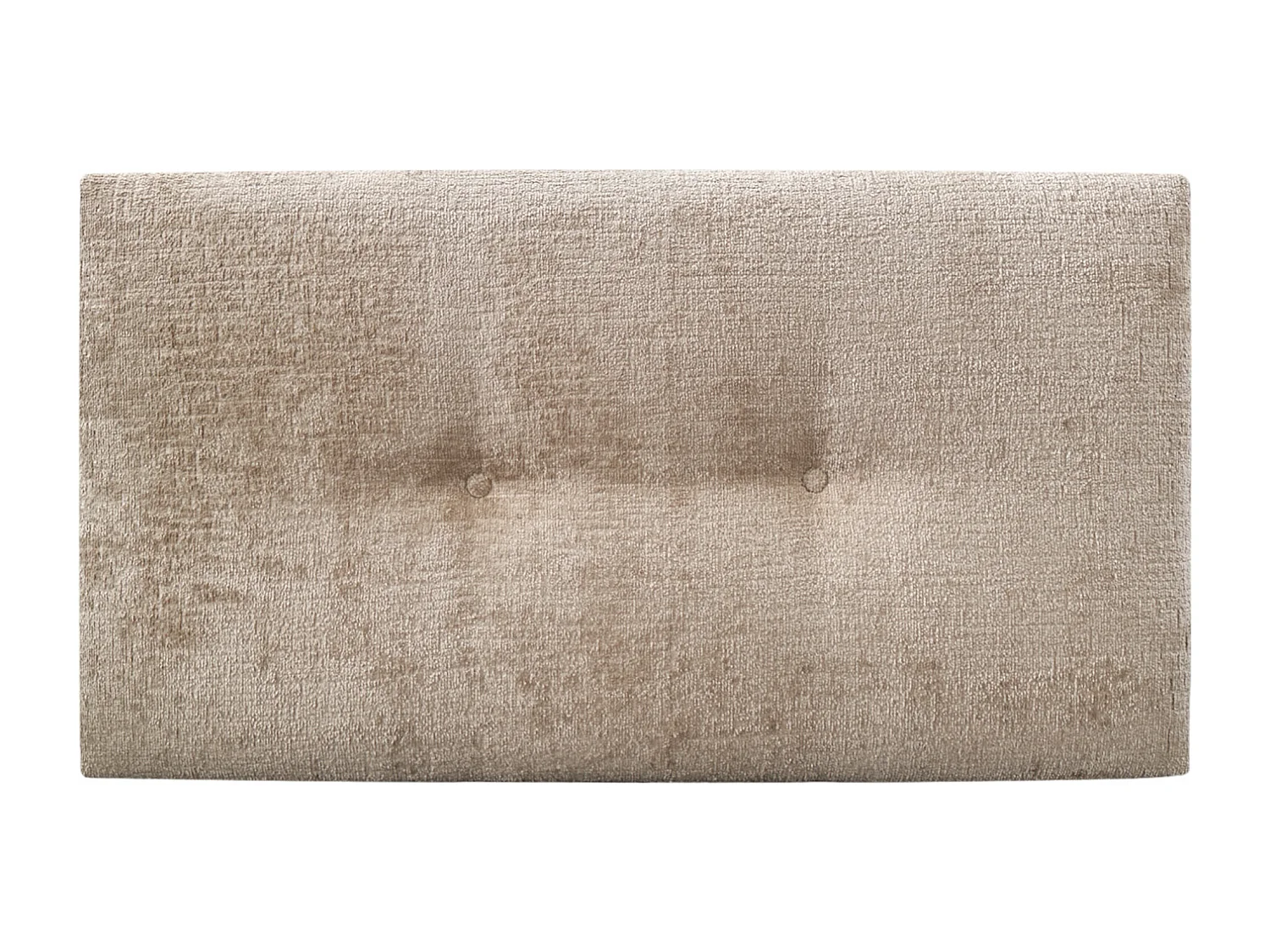 DHOME Tête de Lit Laine Naturelle avec Boutons 105x50cm Lits 105 - Marron Clair