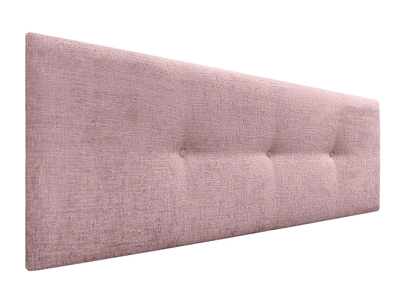 DHOME Kopfteil aus Naturwolle mit Knöpfen, 160 x 50 cm, Betten 150/160 – Lachs