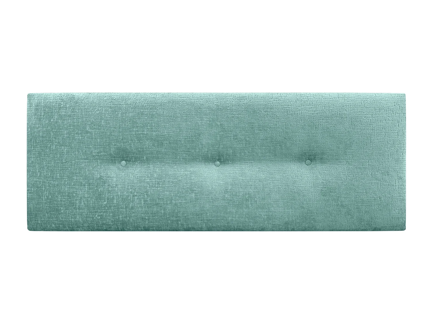 DHOME Kopfteil aus Naturwolle mit Knöpfen, 135 x 50 cm, Betten 120/135 – Aquagrün