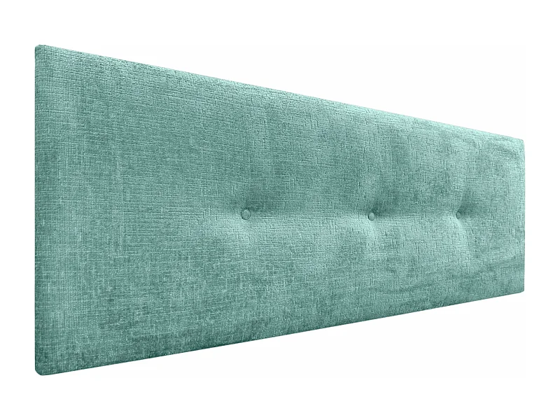 DHOME Tête de Lit Laine Naturelle avec Boutons 135x50cm Lits 120/135 - Vert Aqua