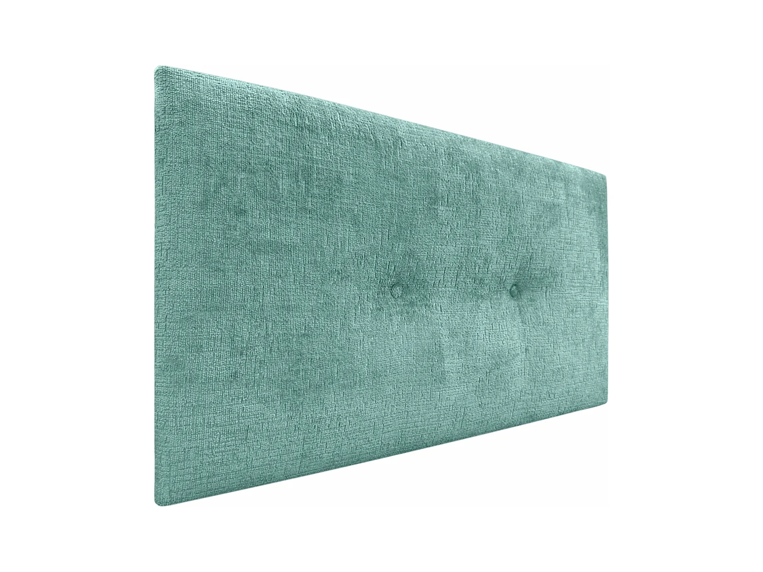 DHOME Tête de Lit Laine Naturelle avec Boutons 90x50cm Lits 80/90 - Vert Aqua