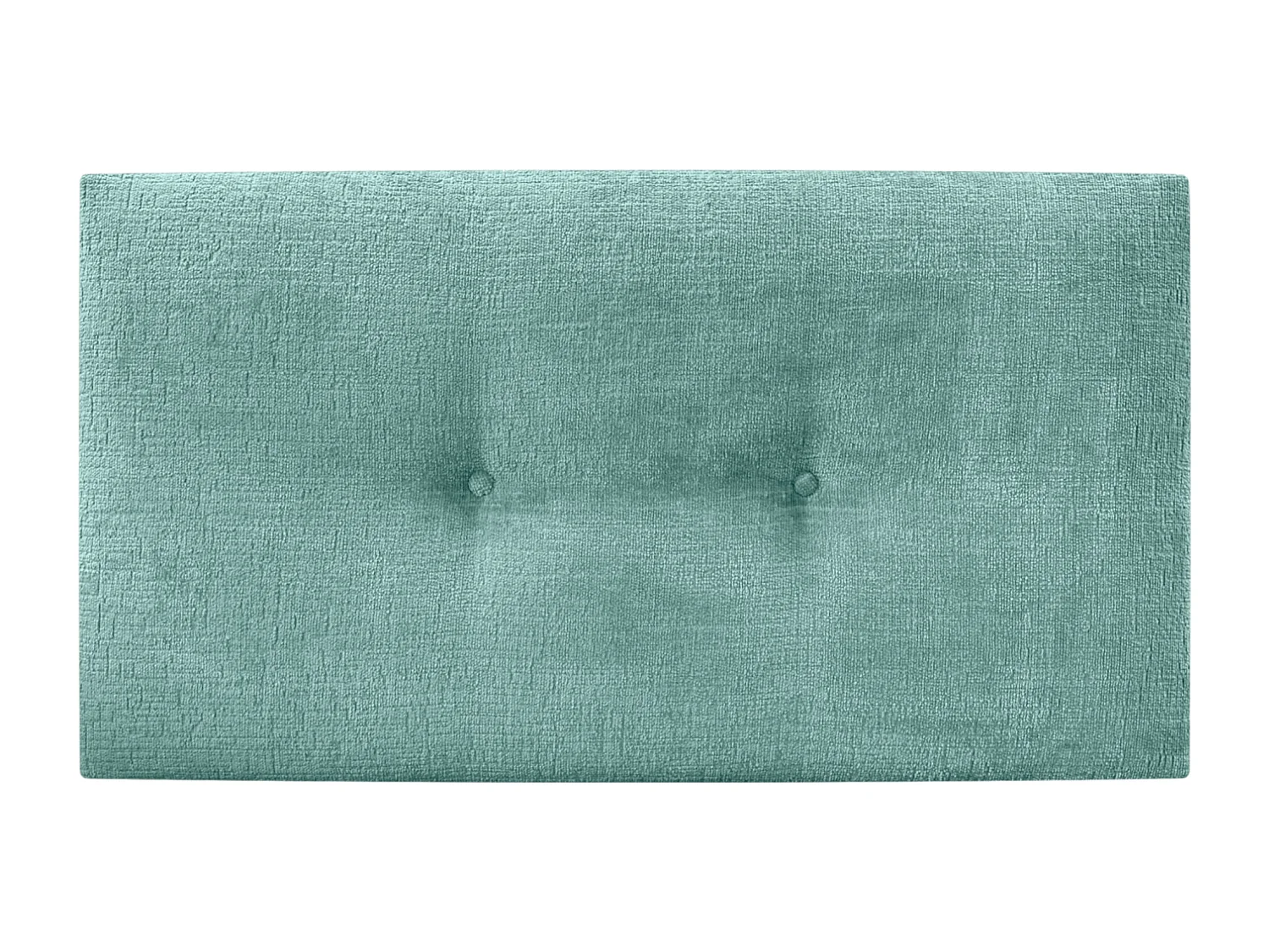 DHOME Tête de Lit Laine Naturelle avec Boutons 105x50cm Lits 105 - Vert Aqua