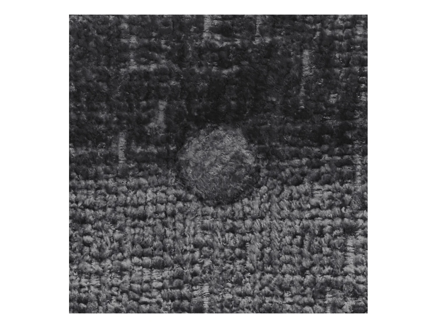 DHOME Tête de Lit Laine Naturelle avec Boutons 95x105cm avec Pieds de Lit 90 - Gris Foncé