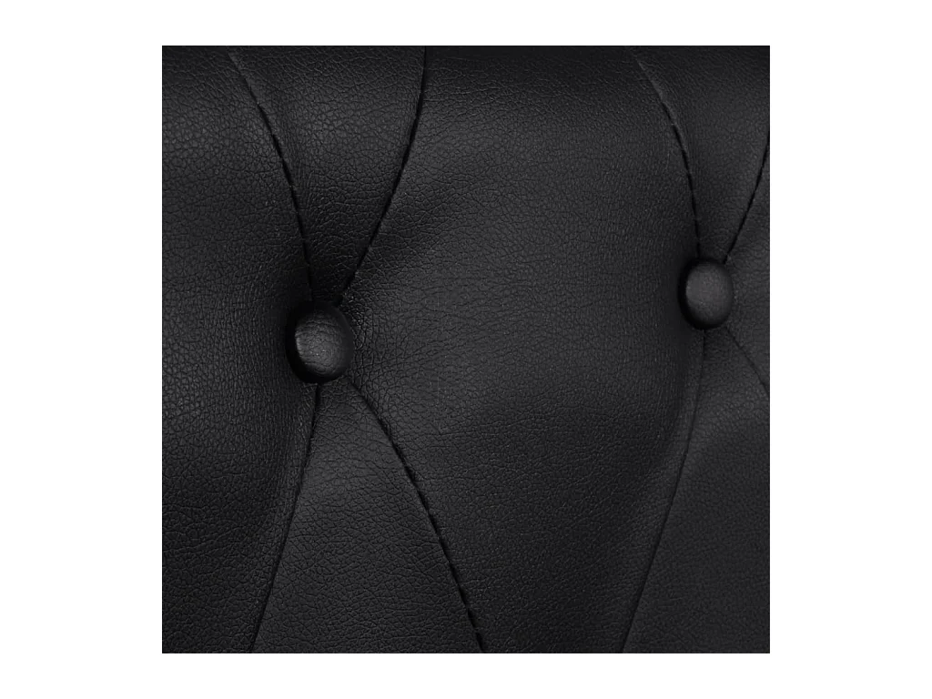 Canapé Chesterfield à 2 places et à 3 places noir