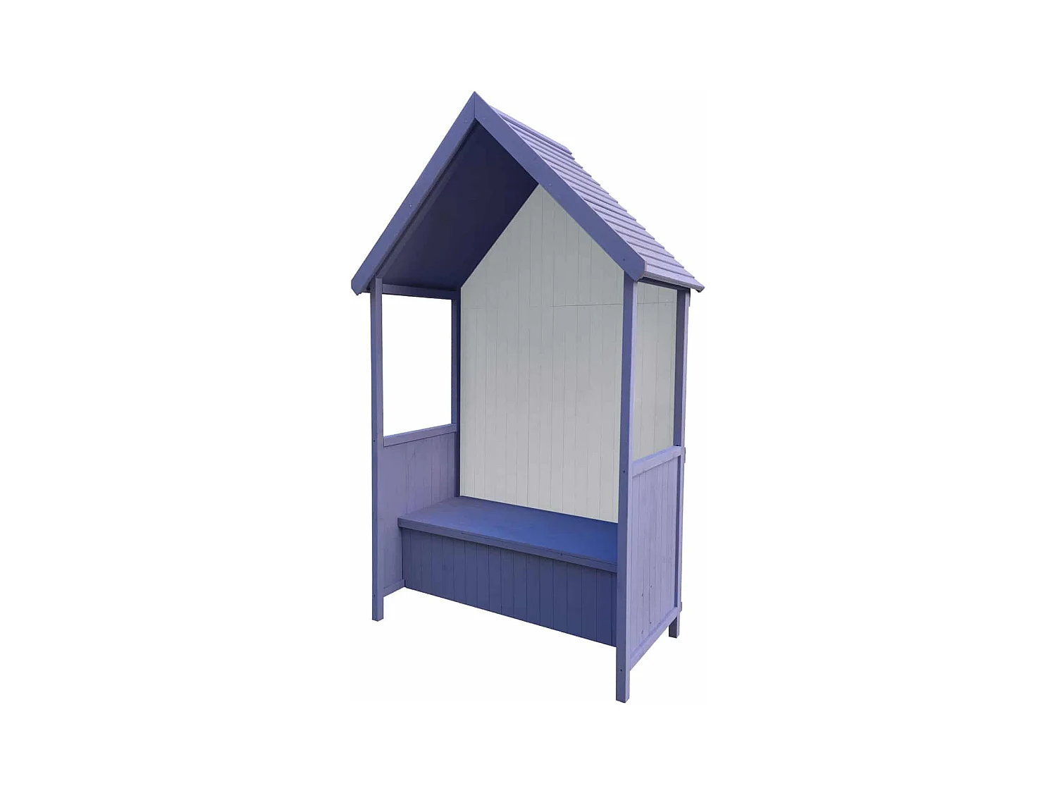 Marquesina Gardiun Alice Purple 75x137x223 cm de Madera con Banco