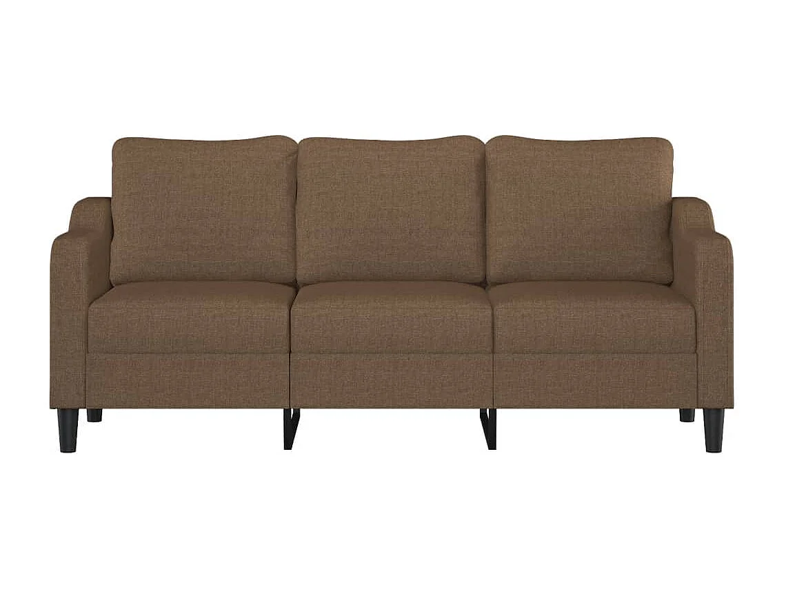 Driezitsbank 180 cm stof bruin