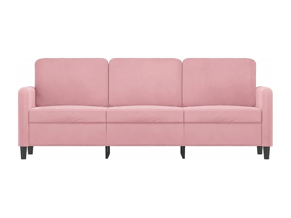 Canapé à 3 places Rose 180 cm Velours