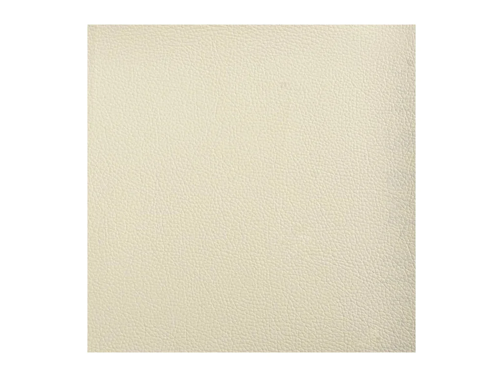 Canapé à 3 places avec repose-pieds Crème 180 cm Similicuir