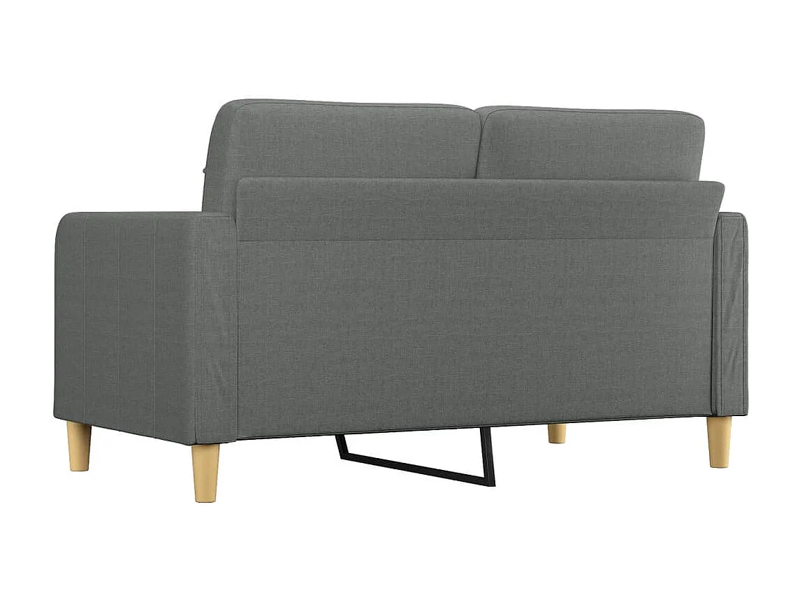 Tweezitsbank 140 cm stof donkergrijs