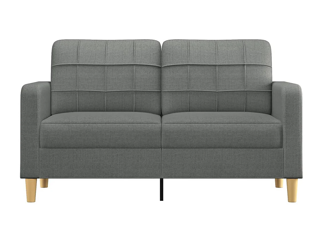 Tweezitsbank 140 cm stof donkergrijs