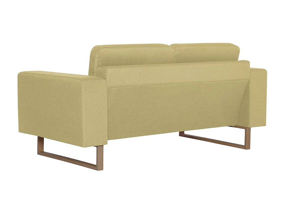 Canapé à 2 places Tissu Vert