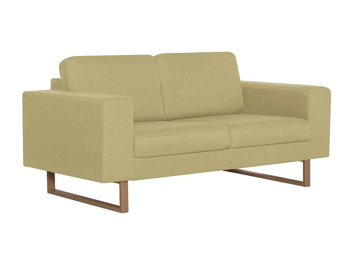 Canapé à 2 places Tissu Vert