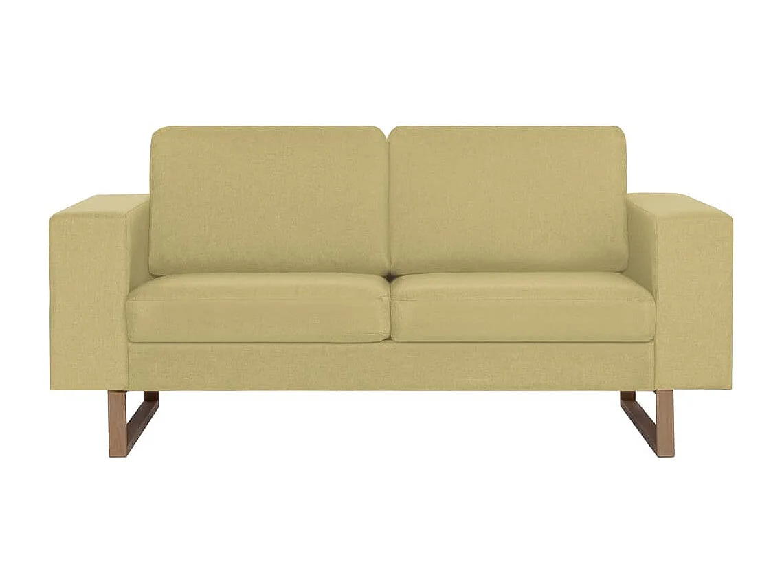 Canapé à 2 places Tissu Vert