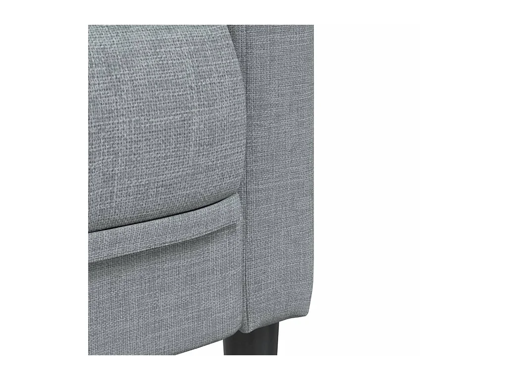 Canapé à 2 places gris clair tissu