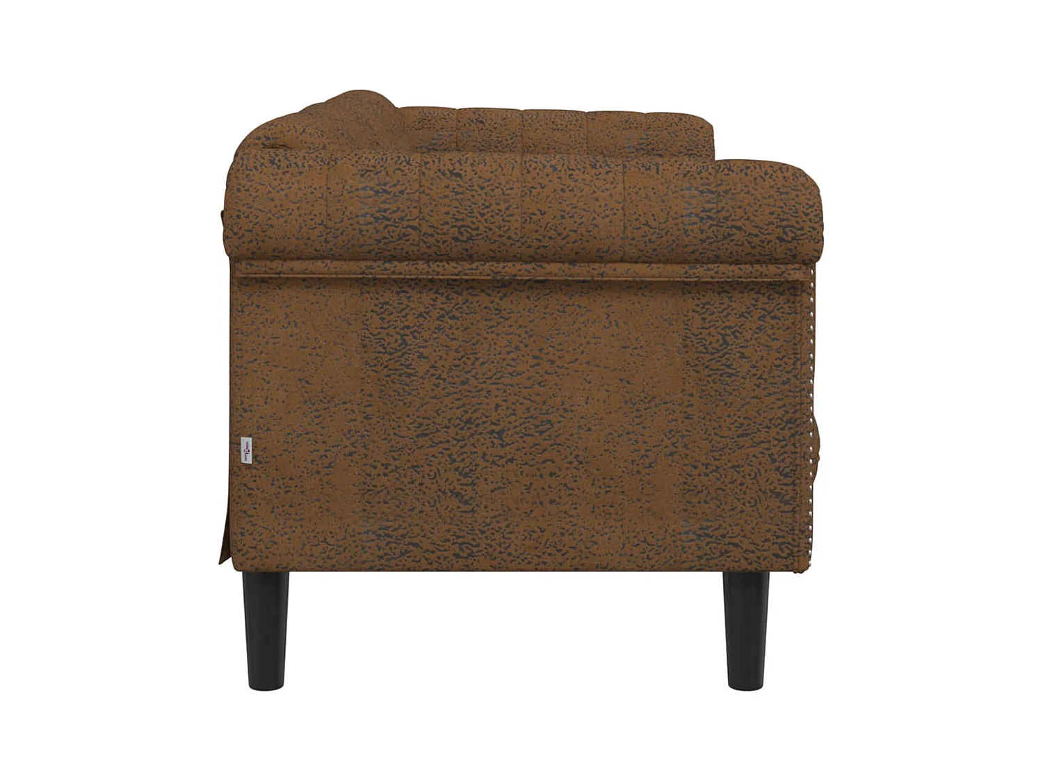 Canapé 2 places marron velours