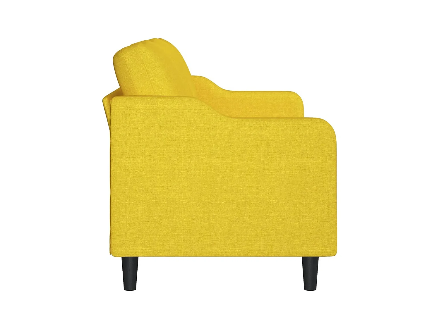 Canapé à 3 places Jaune clair 180 cm Tissu