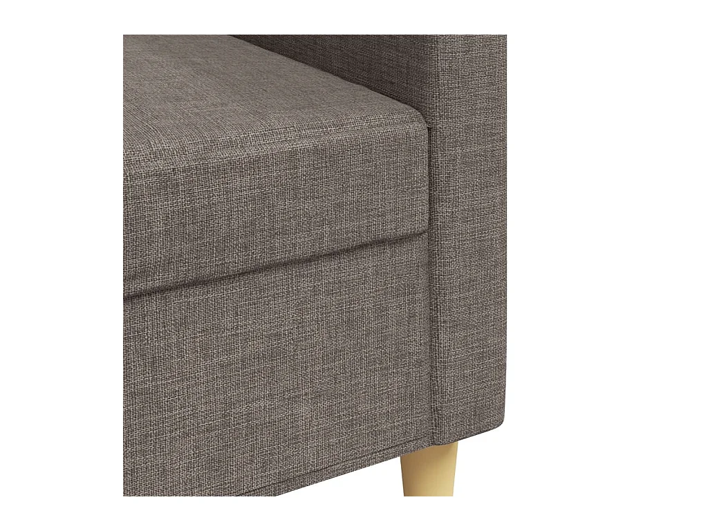 Canapé à 3 places Taupe 210 cm Tissu