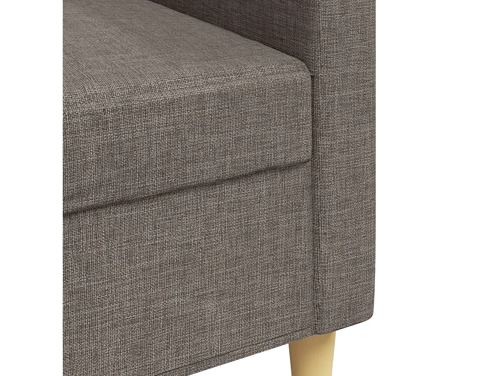 Canapé à 3 places Taupe 210 cm Tissu