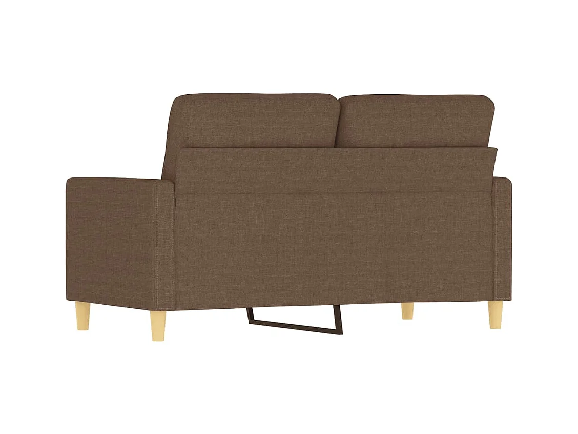 Canapé à 2 places Marron 120 cm Tissu