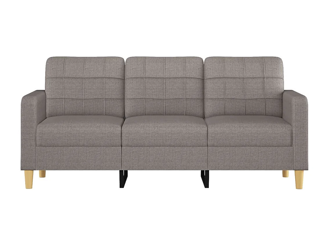 Canapé à 3 places Taupe 180 cm Tissu