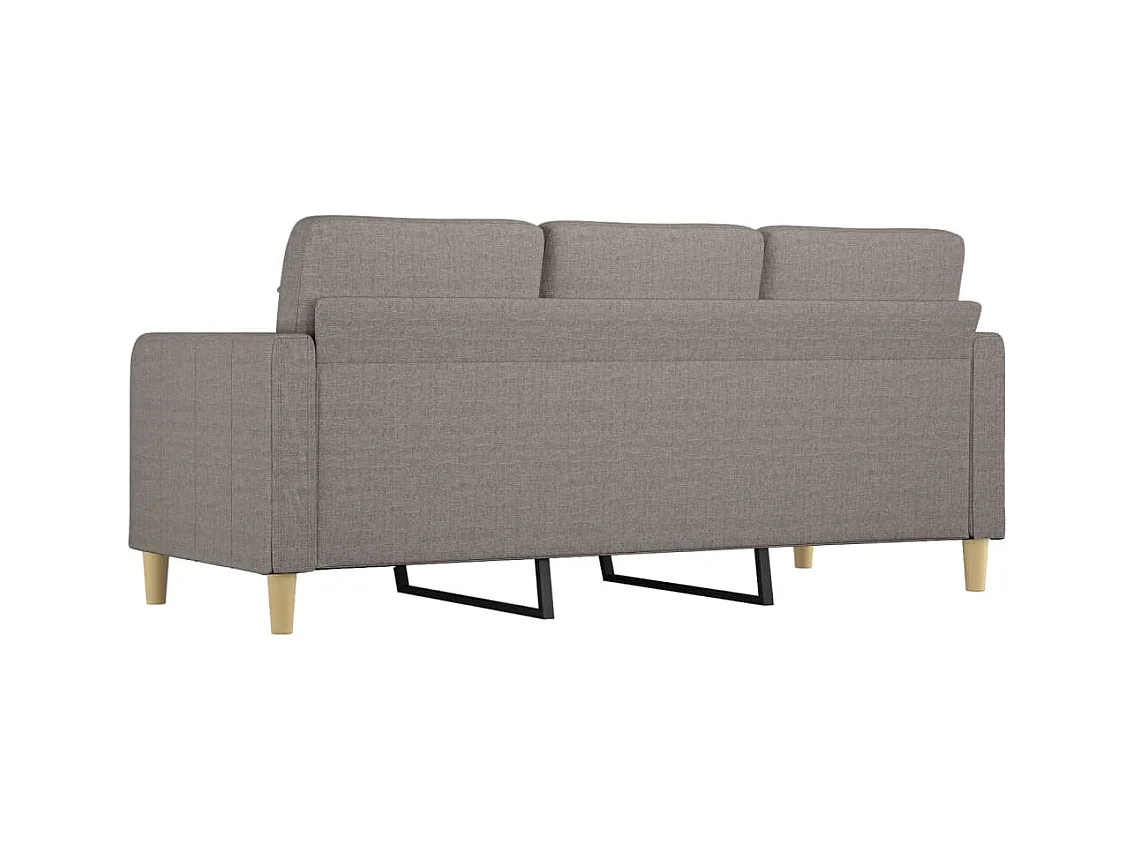 Canapé à 3 places Taupe 180 cm Tissu