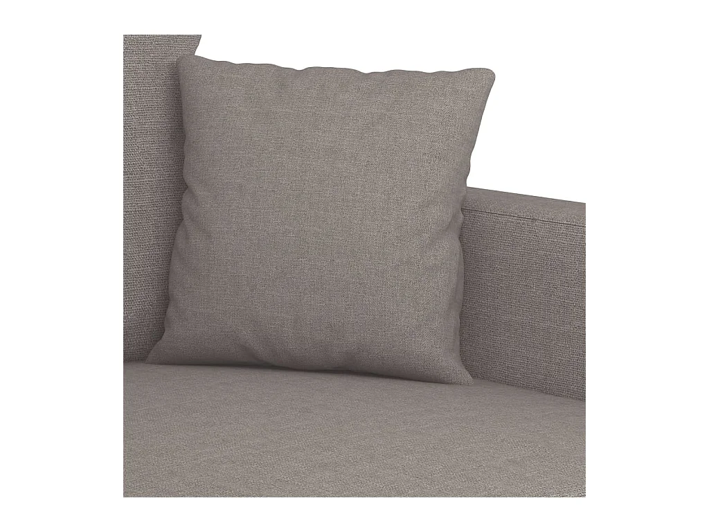 Canapé à 2 places Taupe 140 cm Tissu