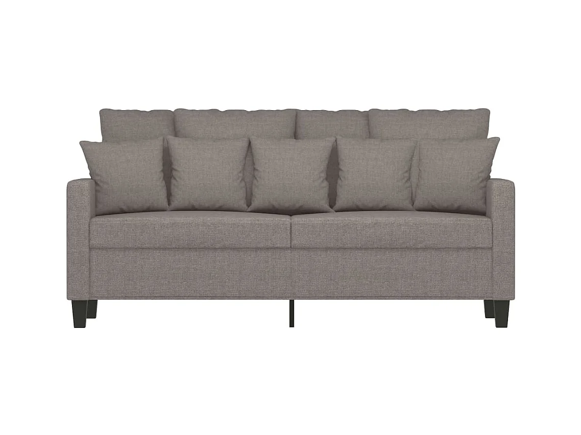 Canapé à 2 places Taupe 140 cm Tissu