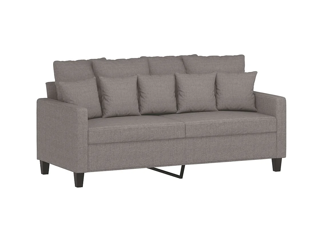 Canapé à 2 places Taupe 140 cm Tissu