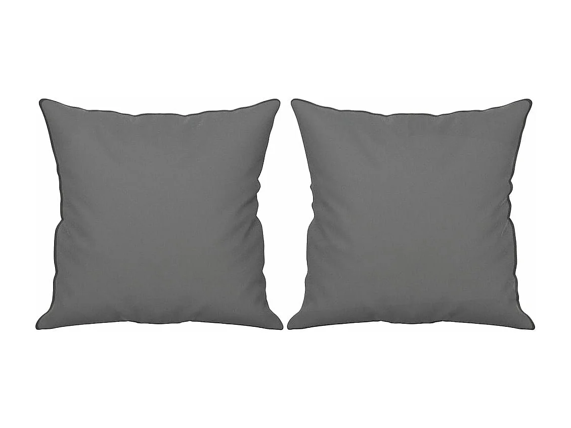 Canapé 2 places avec oreillers gris foncé 120 cm