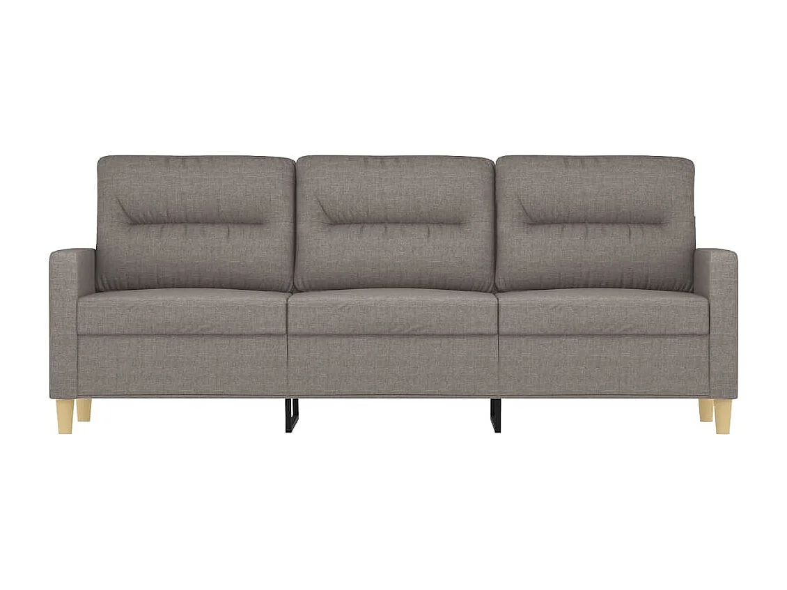 Canapé à 3 places Taupe 180 cm Tissu
