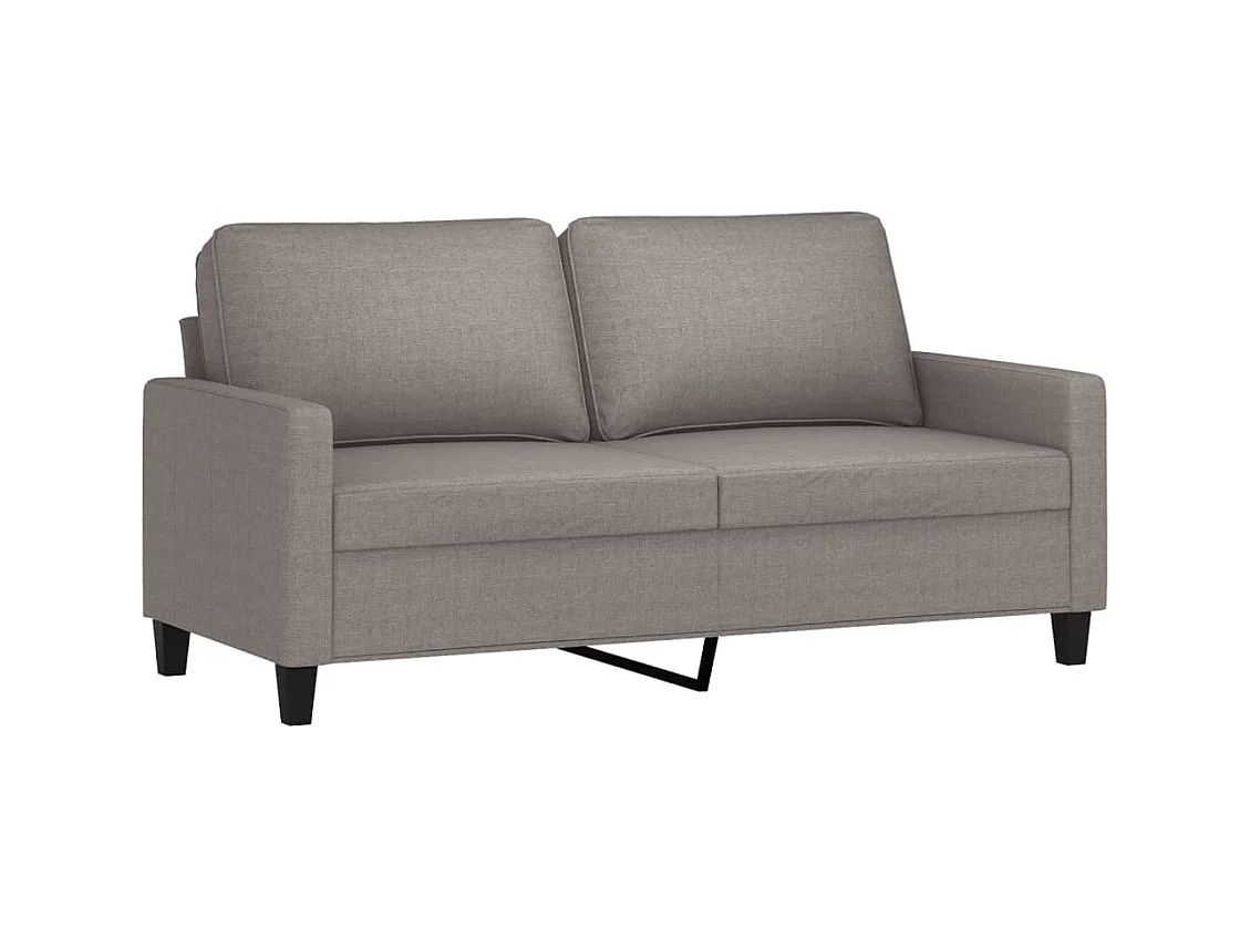 Canapé à 2 places Taupe 140 cm Tissu