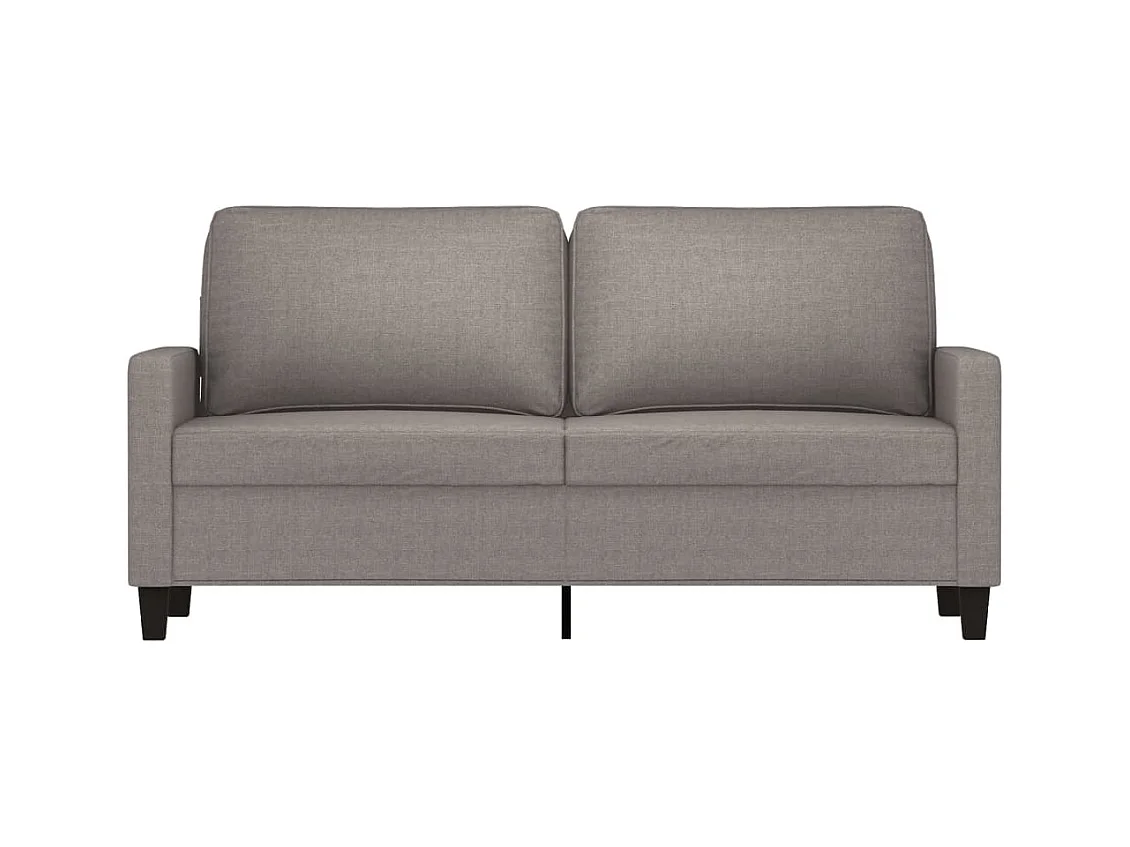 Canapé à 2 places Taupe 140 cm Tissu