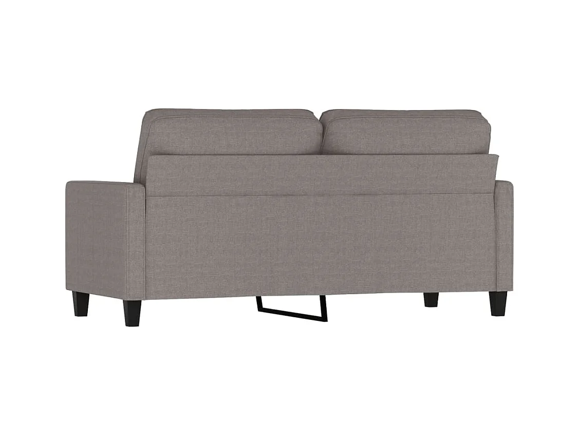 Canapé à 2 places Taupe 140 cm Tissu