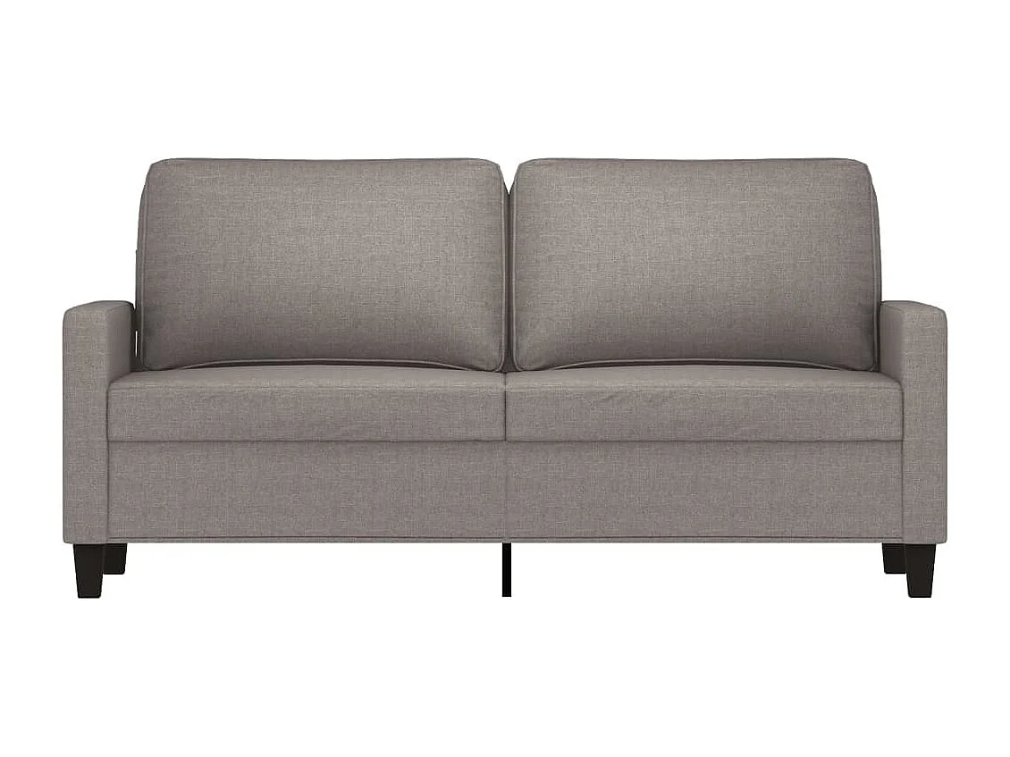 Canapé à 2 places Taupe 140 cm Tissu