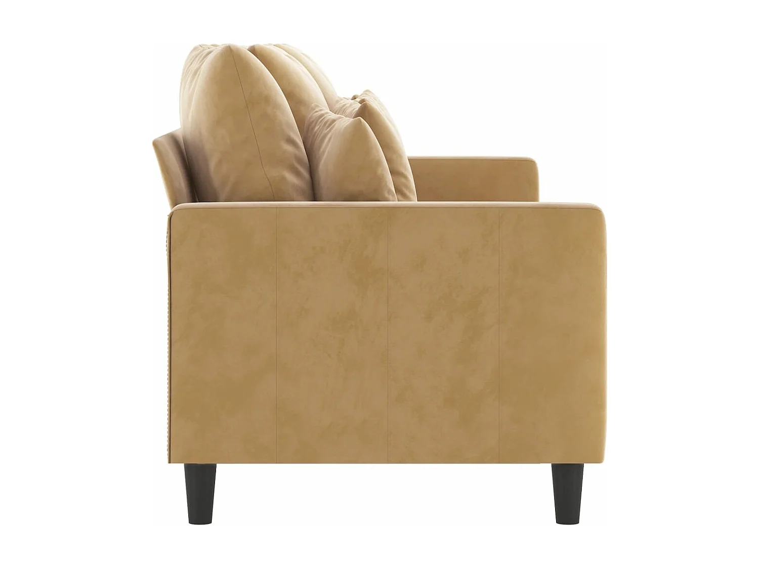 Canapé à 3 places Marron 180 cm Velours