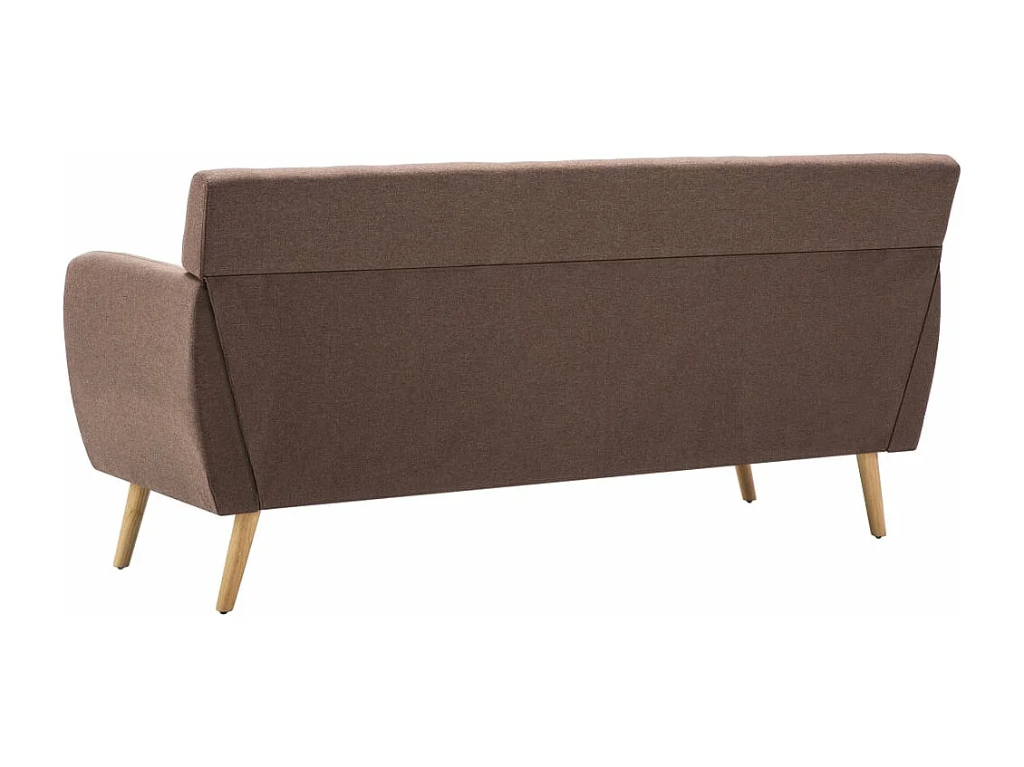 Driezitsbank 172x70x82 cm stof bruin