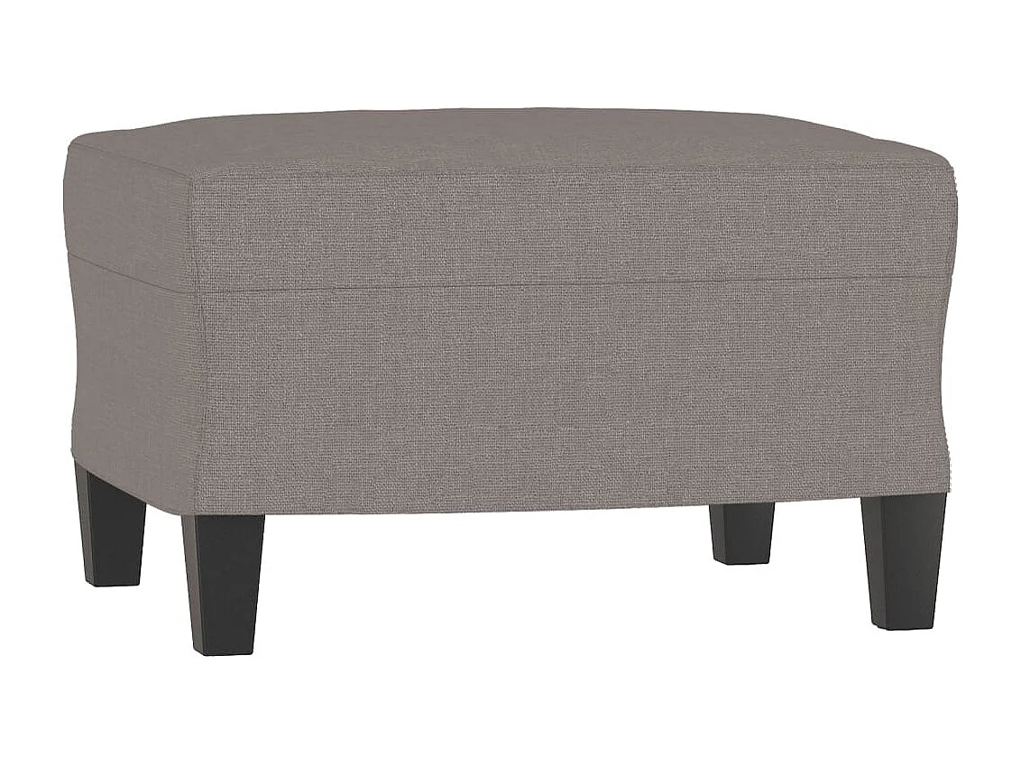 Canapé à 3 places avec repose-pieds Taupe 180 cm Tissu