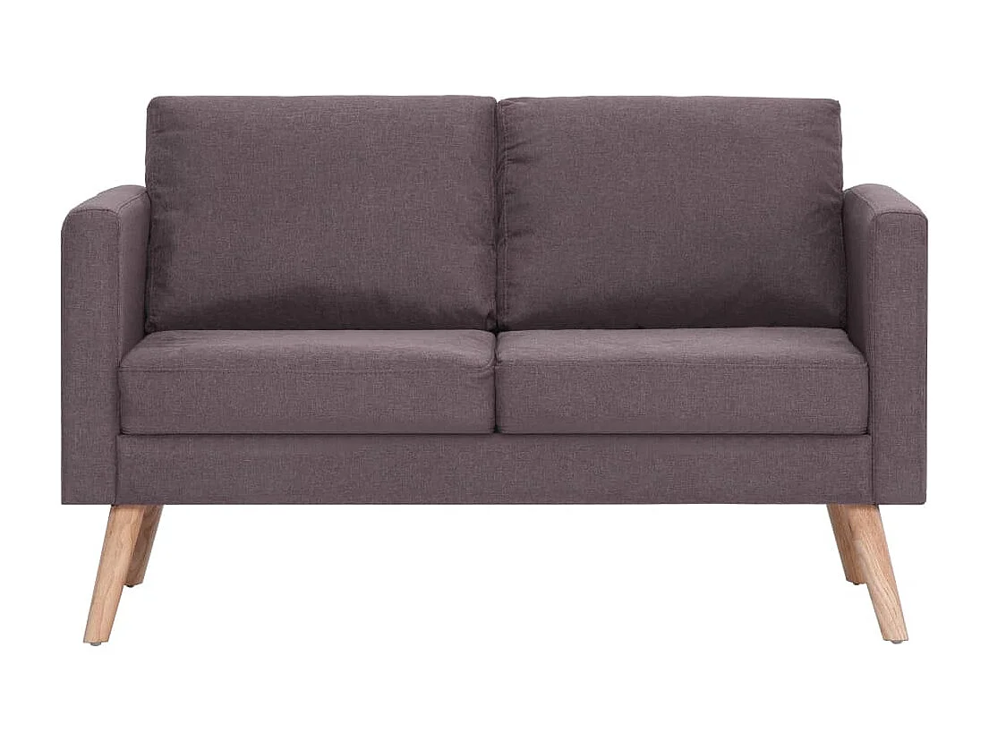 Canapé à 2 places Tissu Taupe