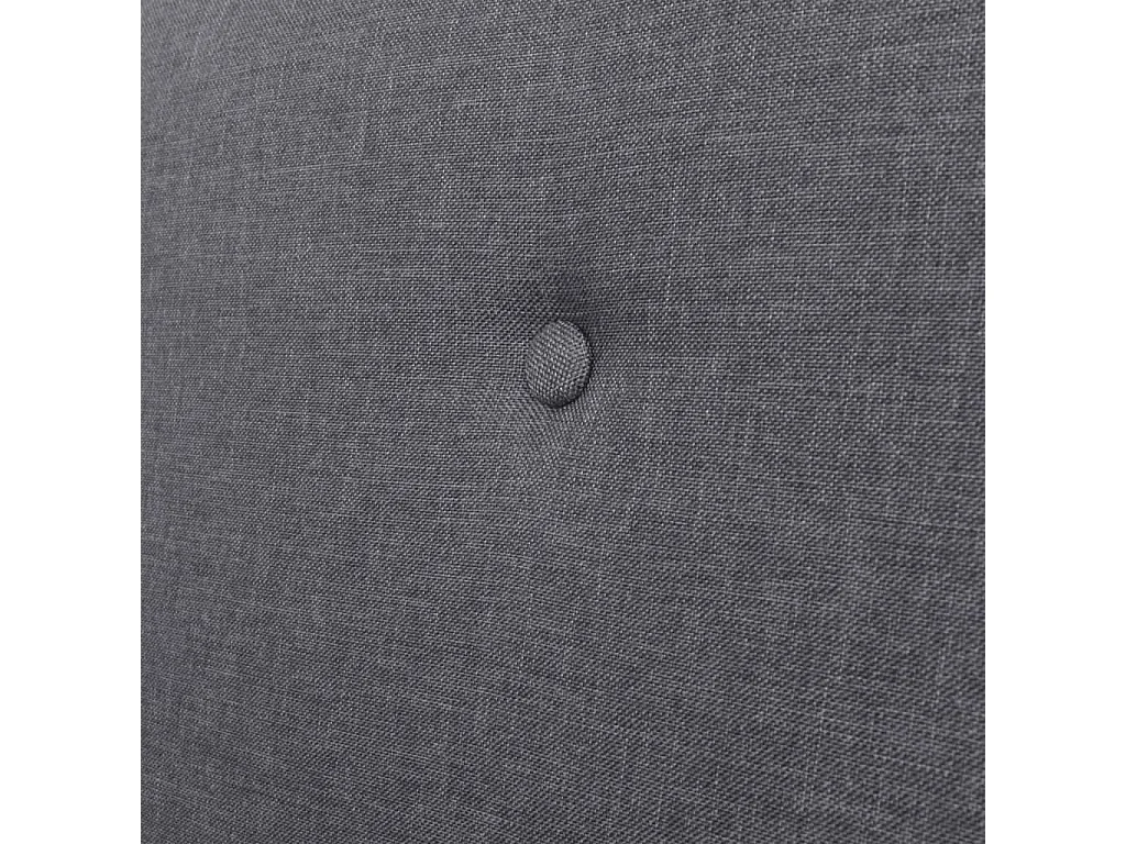 Sofá de 2 plazas tela gris oscura