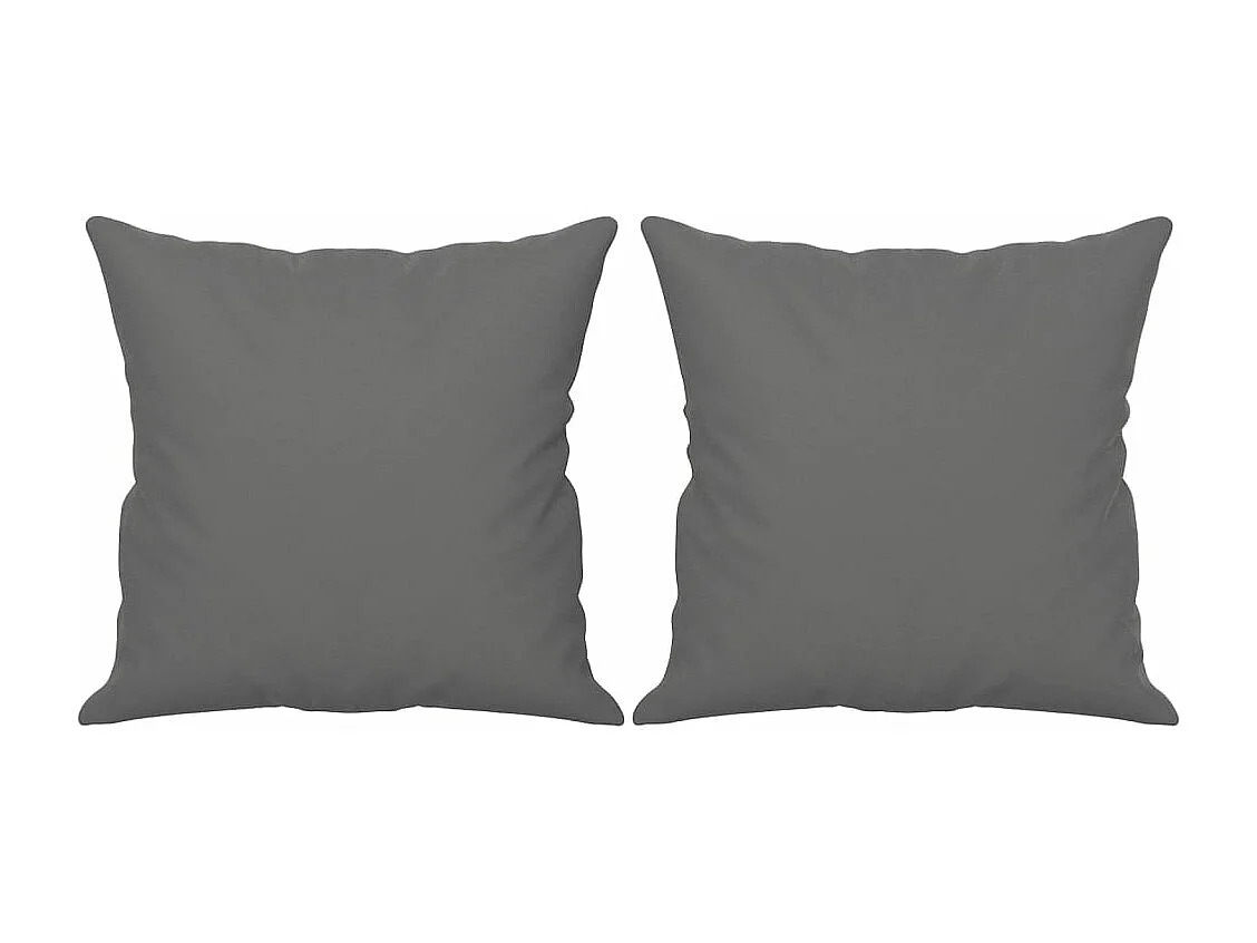 Canapé 3 places avec oreillers gris foncé 180 cm