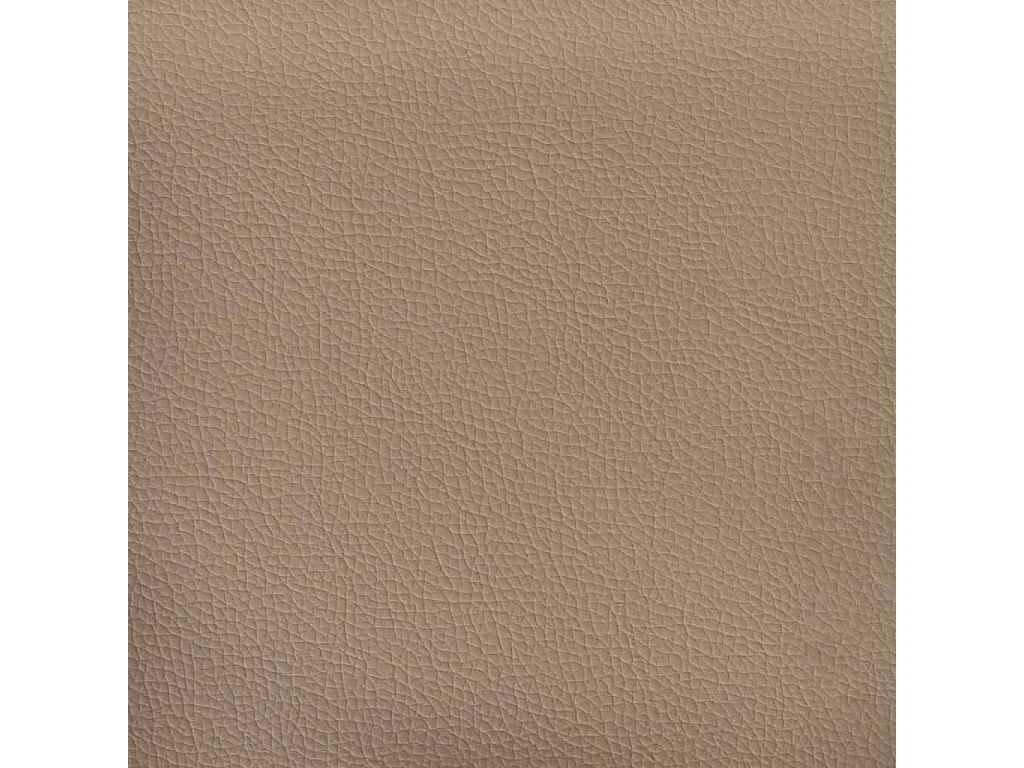 Sofá de 2 plazas con cojines cuero sintético capuchino 140 cm