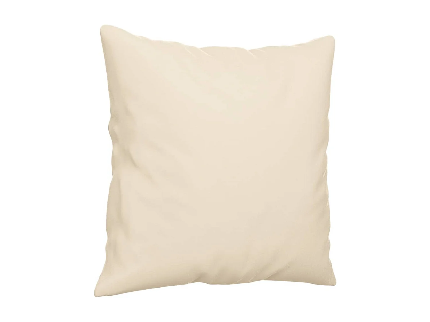 Canapé 2 places avec oreillers beige 120 cm tissu microfibre