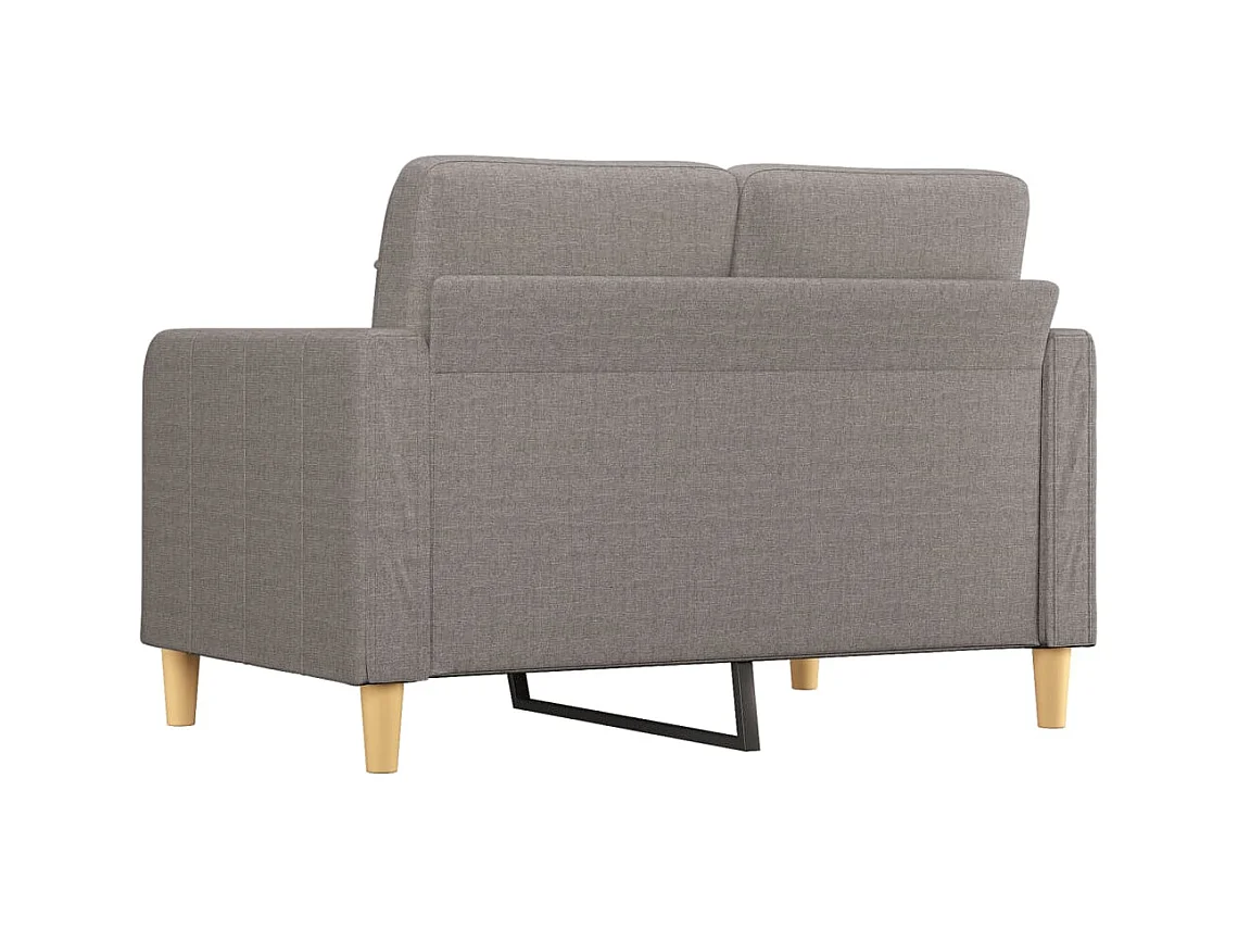 Canapé à 2 places Taupe 120 cm Tissu