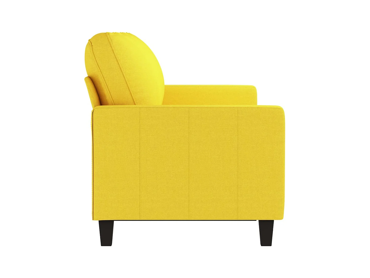 Canapé à 3 places Jaune clair 180 cm Tissu