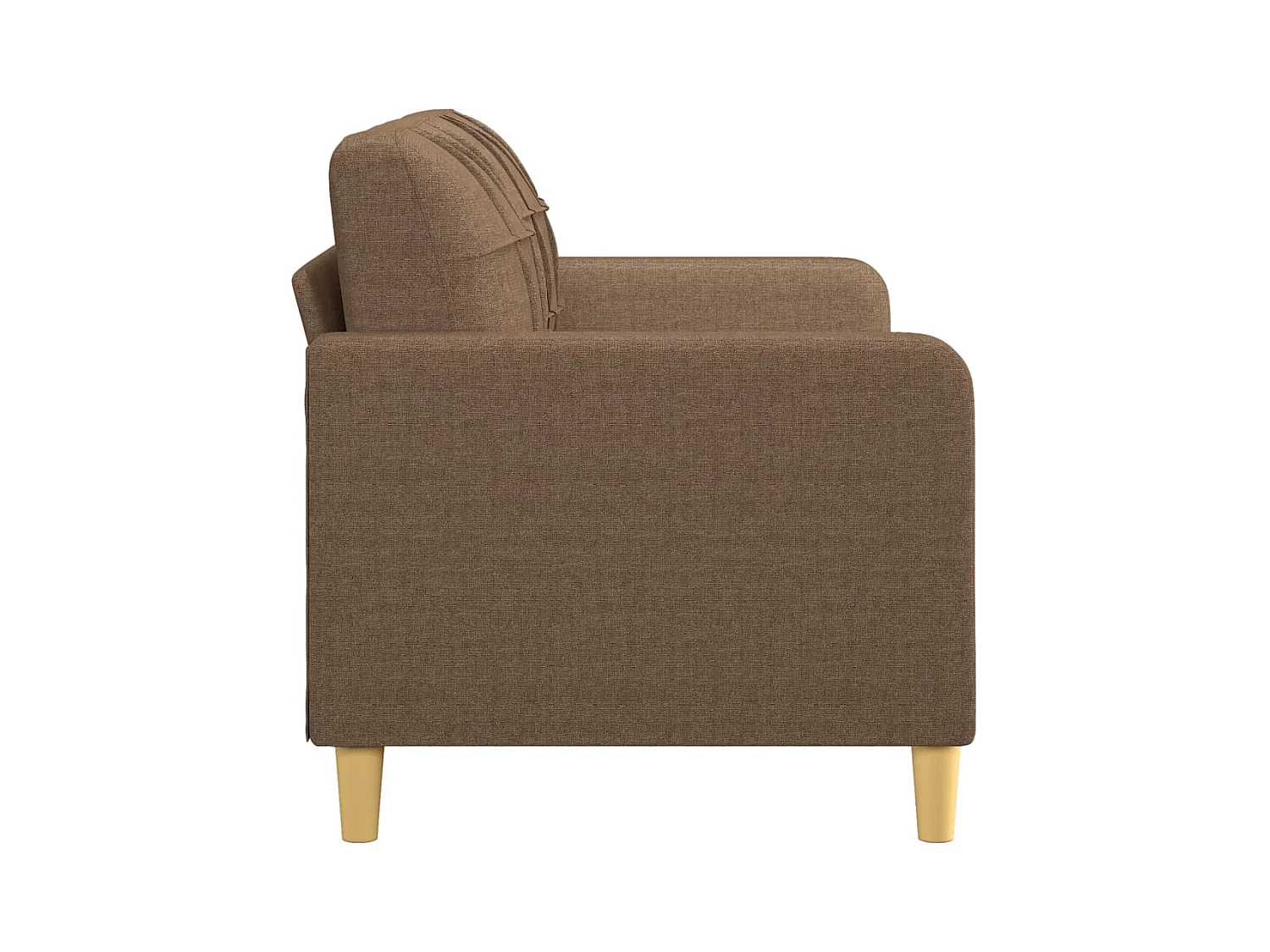 Tweezitsbank 140 cm stof bruin