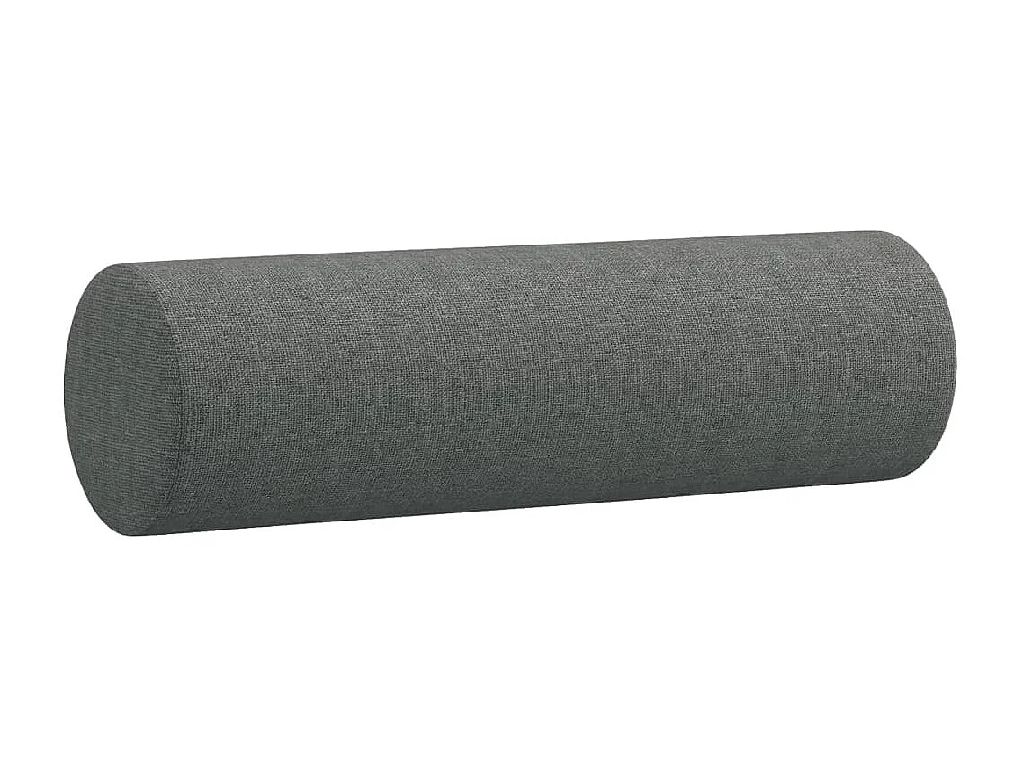 Canapé 2 places avec oreillers gris foncé 120 cm tissu