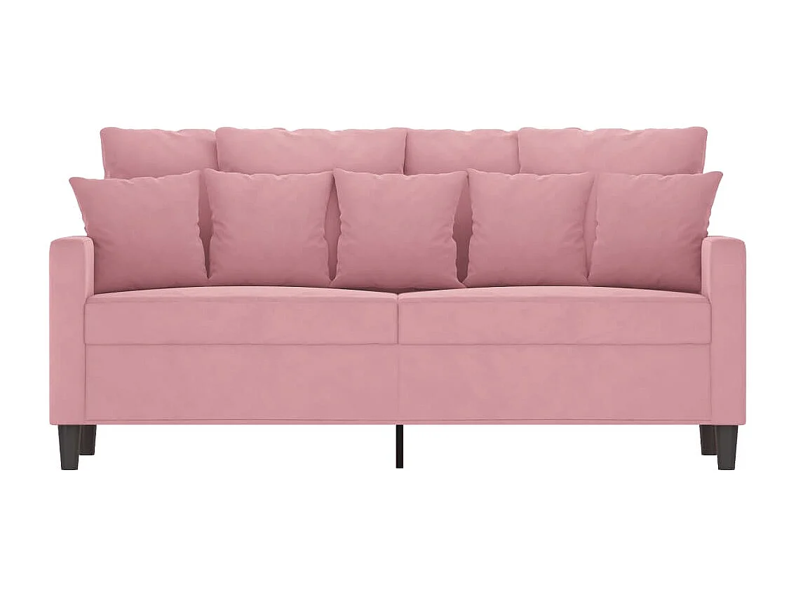 Canapé à 2 places Rose 140 cm Velours