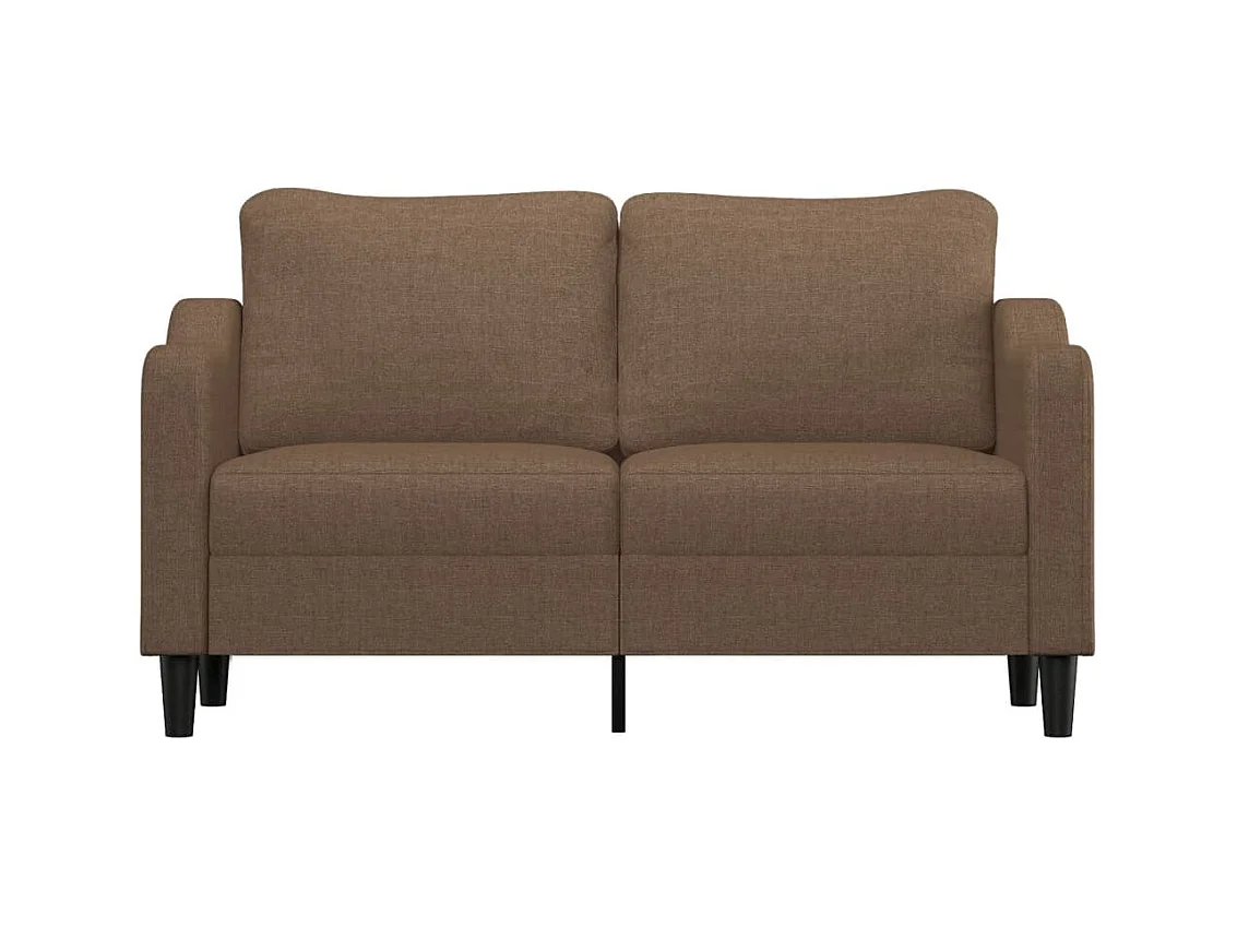 Tweezitsbank 140 cm stof bruin