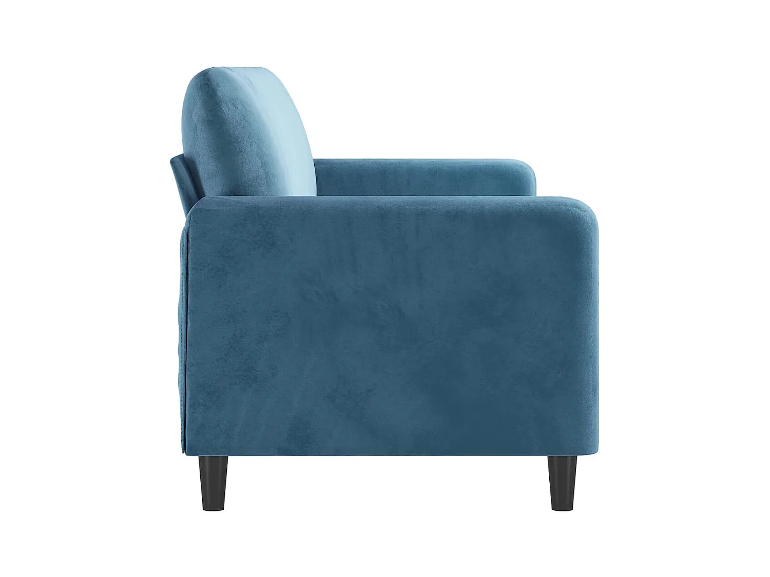 Canapé à 3 places Bleu 180 cm Velours