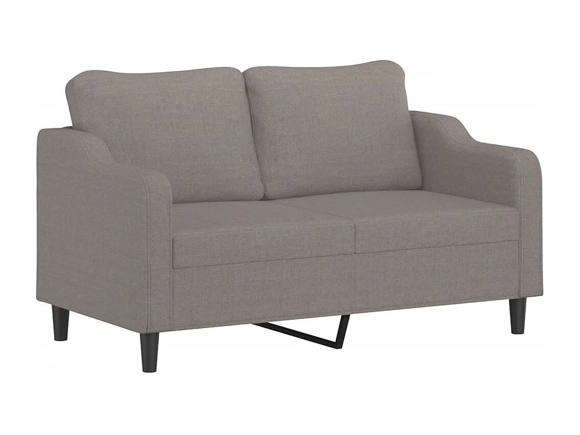 Tweezitsbank 140 cm stof taupe